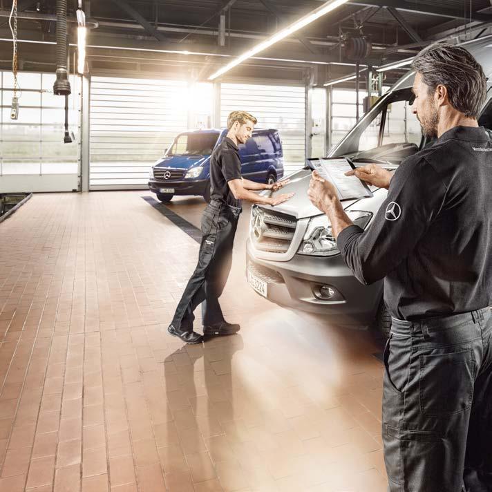 Profesjonalny serwis pogwarancyjny dla samochodów dostawczych Mercedes-Benz. Jakość, która się opłaca. Przegląd okresowy.