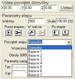 4. Ruch maszyny Do wymiany - umożliwia dojazd wrzeciona do wygodnej pozycji wymiany na początku zakresu roboczego maszyny Na początek umożliwia dojazd aktywnego wrzeciona roboczego do początku