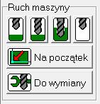 4. Przygotowanie do pracy kolejność operacji 1. Uruchomienie maszyny 2. Bazowanie osi maszyny 3. Wymiana narzędzia 4. Import danych do programu 5. Ustawienia parametrów obróbki 6.