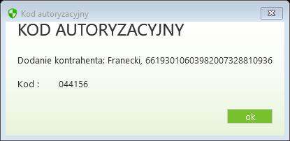 wskaż w oknie Wybór certyfikatu pożądany certyfikat, kliknij na przycisk OK; wybór potwierdź PIN-em do karty.