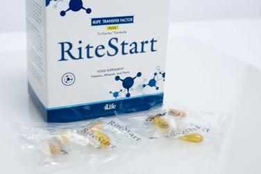 RiteStart zawiera wszystkie składniki niezbędne do prawidłowego odżywiania i dodatkową zaletę w postaci 4Life Transfer Factor Plus Tri-Factor Formula.