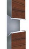 listwy krawędziowe uchwytowe gotowe odcinki handle edge profiles ready to use listwa krawędziowa uchwytowa edge handle profile LKW3 symbol nr kolor* gr. płyty* długość* jedn.