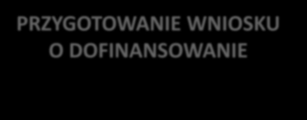 PRZYGOTOWANIE WNIOSKU O DOFINANSOWANIE Wspólny Sekretariat Programu Współpracy