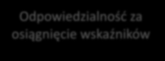 Odpowiedzialność za osiągnięcie wskaźników W jakim zakresie poszczególni partnerzy projektu będą odpowiedzialni za