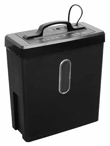 As the basket fills with waste, simply push straight down on the shredder head to compact the paper shreds. The socket-outlet should be installed near the equipment and shall be easily accessible.