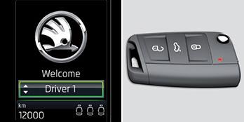 Personalizacja ustawień dla DRIVING MODE SELECT z dodatkowym kluczykiem