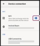 Połączenie jednym dotknięciem (NFC) ze smartfonem Android Po zetknięciu zestawu nagłownego ze smartfonem nastąpi sparowanie urządzeń i nawiązanie połączenia Bluetooth.