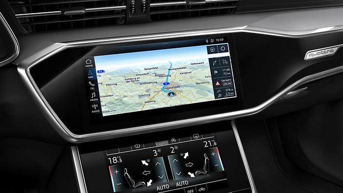 ekranem 10,1'' MMI Navigation plus z panelem dotykowym MMI touch response z