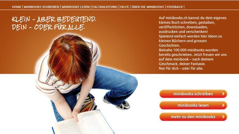 9. Minibooks strona internetowa za pomocą której można napisać