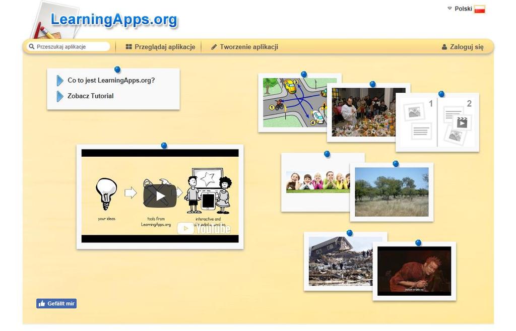 1.Learningapps jest to zbiór materiałów i narzędzi do