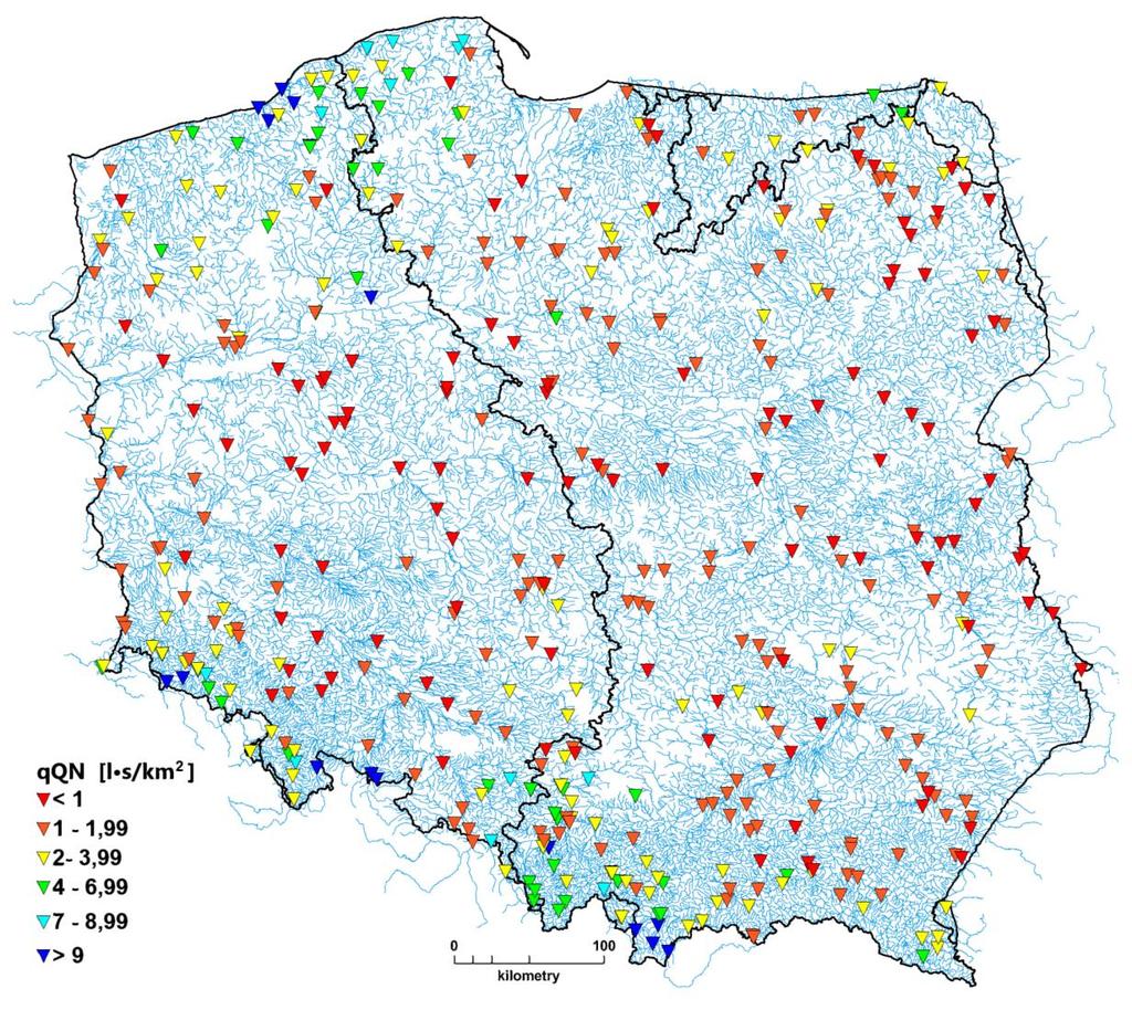 Moduł przepływu nienaruszalnego Przy obliczeniach przepływu nienaruszalnego przyjmuje się założenie, że ilość wody pozostawianej w korytach rzek jako przepływ nienaruszalny determinują przesłanki