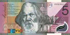 B/3 Australia 5 dolarów SPECIMEN