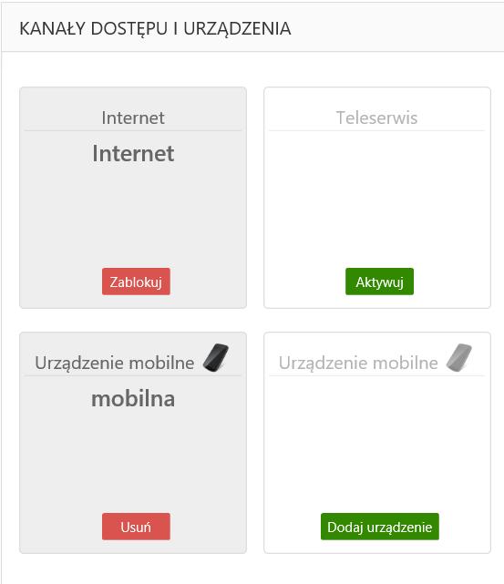 zablokowania opcja dostępna dla wszystkich klientów banku (także nie posiadających dostępu do usługi Bankofon); d. Główne menu 1. Bankofon 8. Blokada kanału dostępu 2.