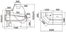 813 lampa z o wietleniem wietlówka cukiernicza 30 PLN/mb 1112 pó ka ekspozycyjna szklana 90 PLN/mb 1114 pó ka frontowa dla klienta (profil aluminiowy) 140 PLN/mb 1119 pó ka wydawcza na szyb z blachy