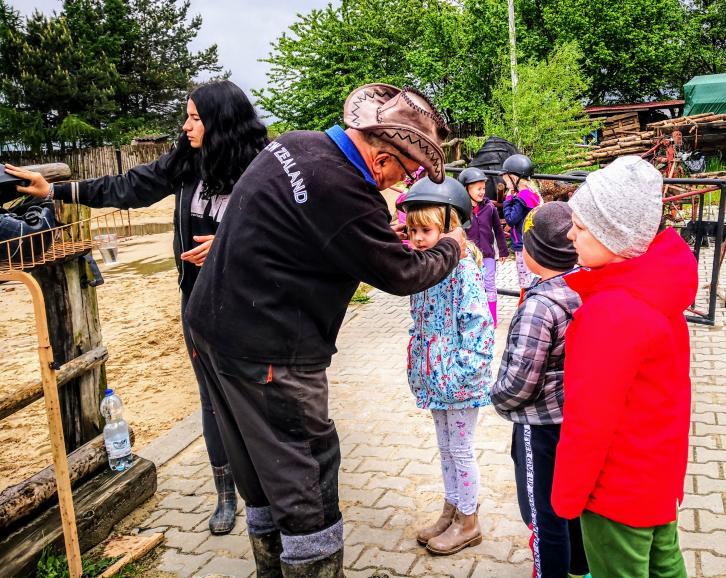 W Ranczu Ariadny jeździliśmy na dużym koniu i w dodatku na