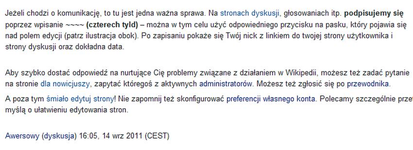 KOMUNIKACJA 1 x 1 Twoja aktywność w społeczności wikipedystów jest pożądana i cenna Jako zarejestrowany/-a użytkownik/-czka masz do