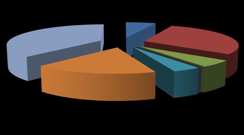 - OSP Sumin 7 razy, - OSP Siwiałka 30 razy, - OSP Sucumin 67 razy 38% 7% 29% OSP Dąbrówka OSP Klonówka 17% OSP Krąg OSP Rokocin OSP Sumin 4% 5% 0% OSP Siwiałka OSP Sucumin Wykres 6: Wyjazdy OSP do