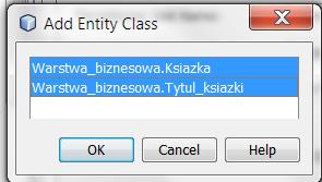 Include All EntityClasses in Biblioteka4_EE-ejb i za pomocą