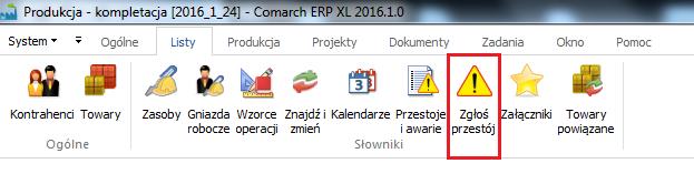 pomocą dostępnych opcji, wykonać modyfikacje na wybranych zleceniach, które pomogą rozwiązać problemy związane z przestojem/awarią (np.