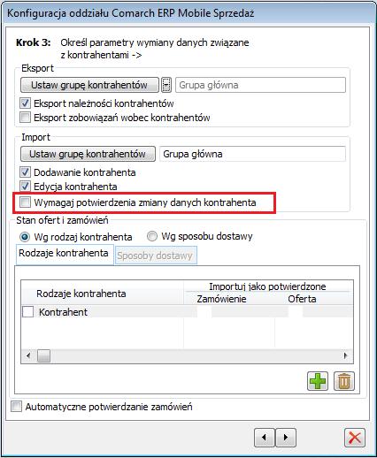 6 Synchronizacja Comarch ERP XL- Comarch ERP Mobile Sprzedaż 6.