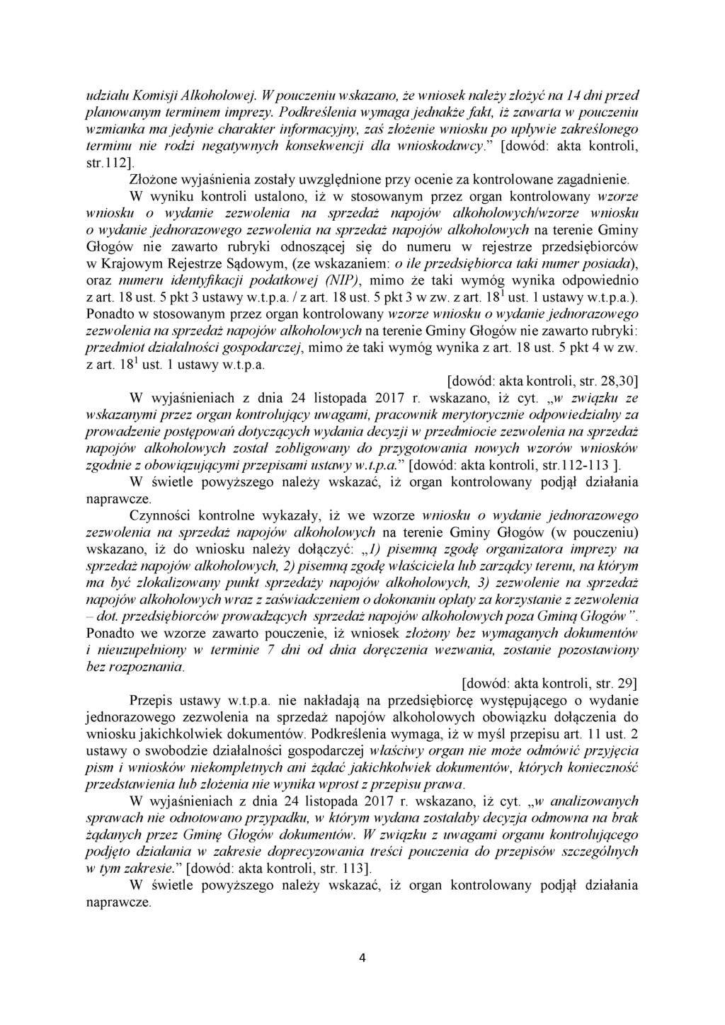 udziału Komisji Alkoholowej. Wpouczeniu wskazano, że wniosek należy złożyć na 14 dni przed planowanym terminem imprezy.