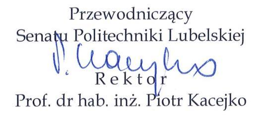 2. Senat Poltechnk Lubelskej uchwala zasady tryb gospodarowana środkam własnym, stanowące Załącznk nr 2 do nnejszej Uchwały. 3.