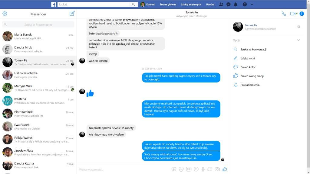 Messenger Komunikator pozwalający na