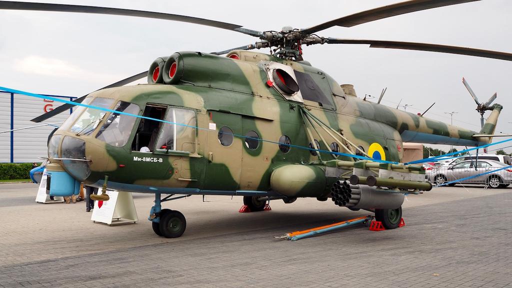 Mi-8MSB-W prezentowany w Kielcach. Fot. J.