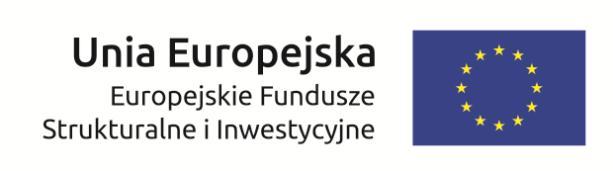 napisem Unia Europejska. Zawsze stosuje się pełny zapis nazwy Unia Europejska i Fundusze Europejskie.