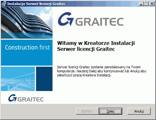 INSTRUKCJA MONTAŻU Konfiguracja serwera licencji Aby zdefiniować komputer jako serwer licencji w obrębie sieci, zainstaluj oprogramowanie License Server z instalacyjnej płyty DVD.