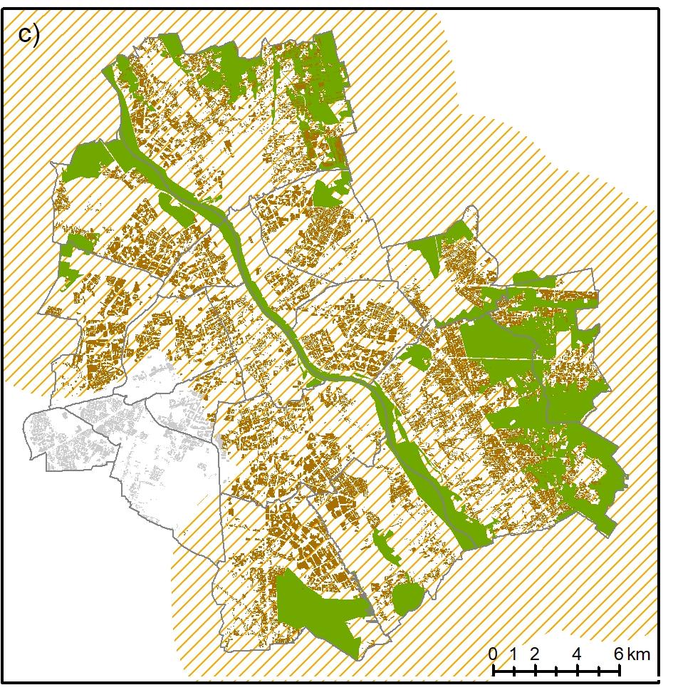 WYNIKI NTZ > 100 ha zasięg 5 km Poziom obsługi osiągnięty w większości miasta (ok.