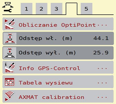 podłączeniu wtyczki ISOBUS rozsiewacza wielkogabarytowego AXENT.