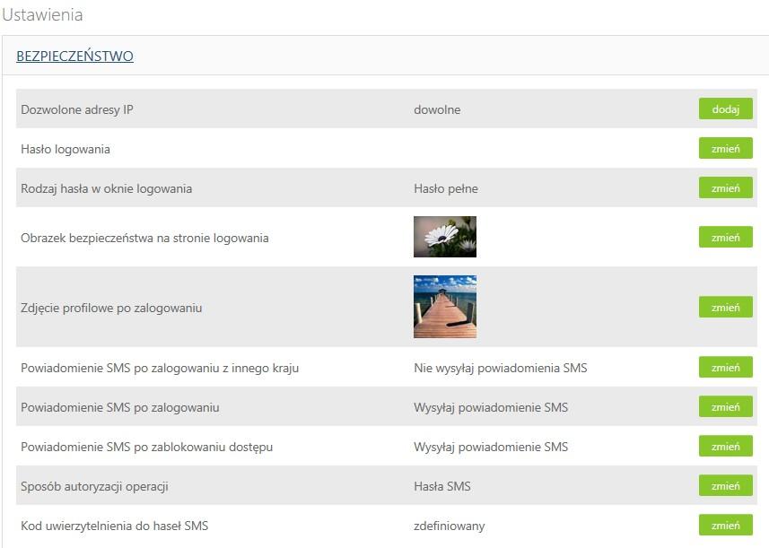 następujące informacje: numer klienta w serwisie, poprawne logowanie dokładny czas i data, liczba prób logowania, numer IP komputera, z którego dokonano logowania i rodzaj użytej przeglądarki