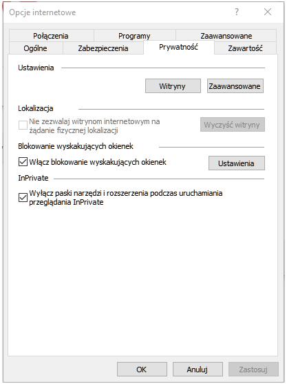 Zalecane przeglądarki to Firefox, Internet Explorer, Safari, Chrome, Opera w wersjach na bieżąco aktualizowanych. Aktualną wersję sprawdzić można np.