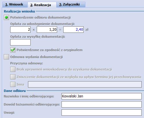 Za pomocą przycisku w głównym oknie aplikacji, a przy polu "Pacjent" należy wybrać pacjenta, dla którego będzie drukowany wniosek, a następnie przycisk, znajdujący się w górnym panelu okna.