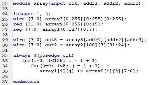 36: Unpacked value/target cannot be used in assignment ERROR: XST, Xilinx