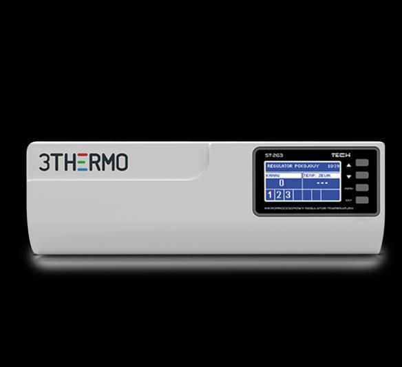 ogrzewanie zawsze przy użyciu minimalnej ilości energii w zależności od bieżącego zapotrzebowania nad optymalną temperaturą czuwa prosty termoregulator pokojowy włączając lub