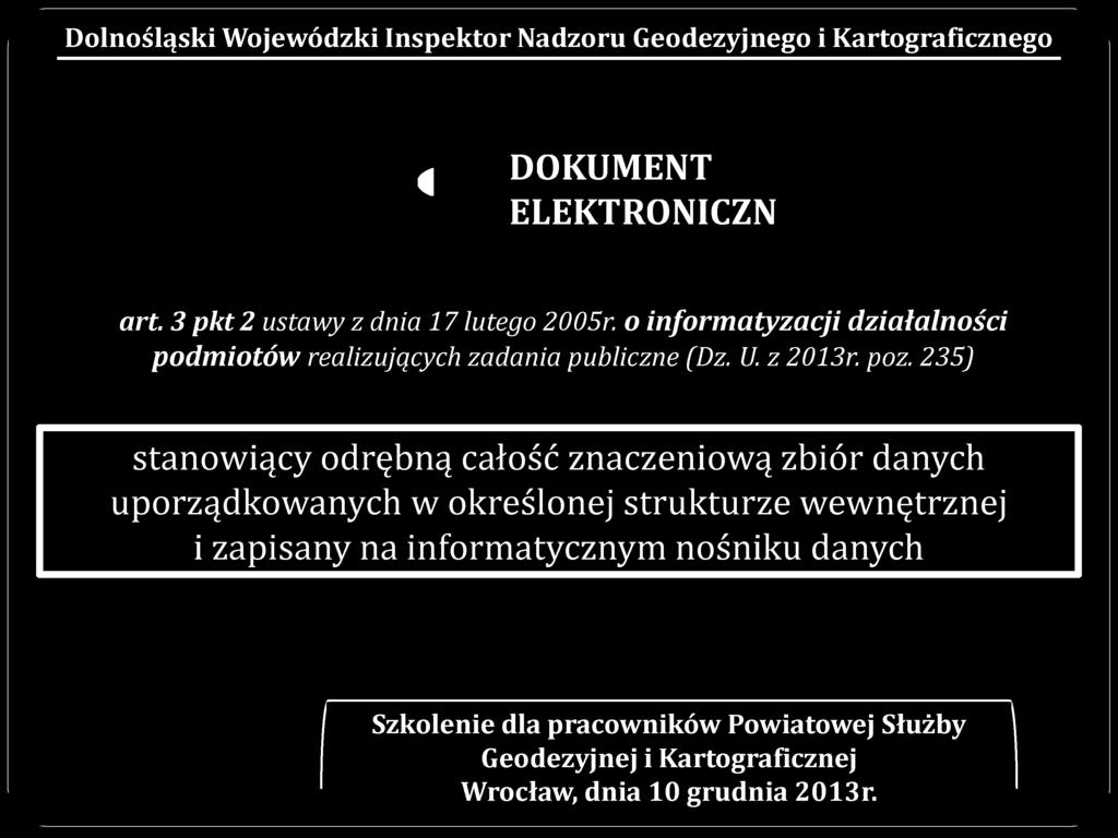 235) stanowiący odrębną całość znaczeniową zbiór