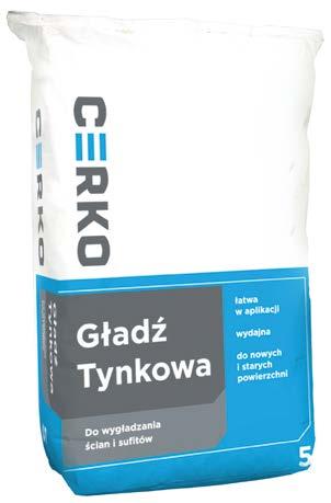 CERKO KLEJ GIPSOWY Klej przeznaczony do montażu płyt gipsowo-kartonowych do podłoży gipsowych, z cegły ceramicznej, silikatowej, betonu, pustaków z betonu komórkowego oraz wszystkich typowych podłoży