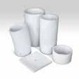 Materiały ceramiczne do ok. 350 C wysoka odporność na ścieranie, trwałość, gładka powierzchnia, brak korozji.