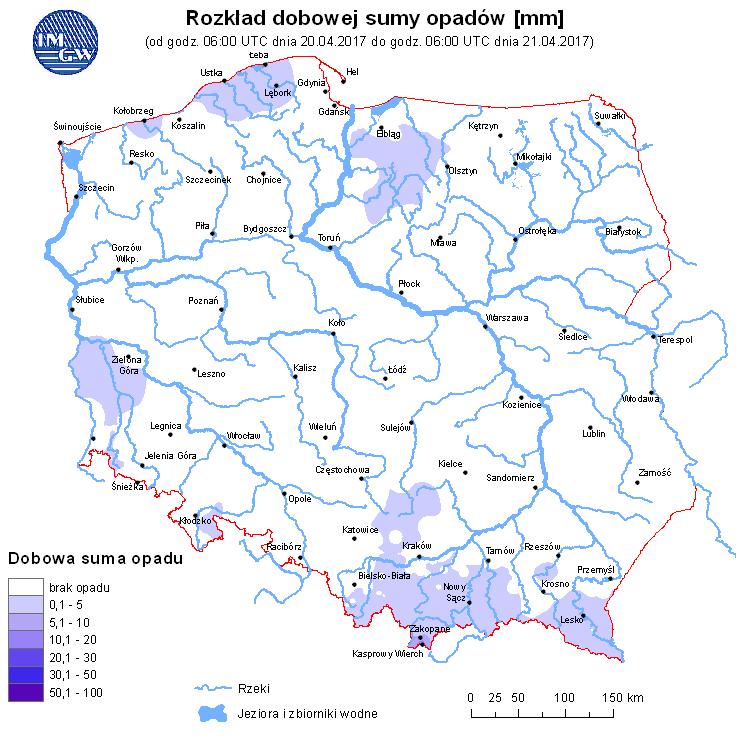 w rzekach Rozkład dobowej