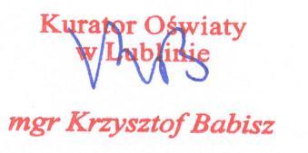 Załącznik Nr 1 Wykaz konkursów przedmiotowych organizowanych przez Lubelskiego Kuratora Oświaty dla uczniów gimnazjów w roku szkolnym 2010/2011, za które będą przyznawane punkty w rekrutacji do szkół