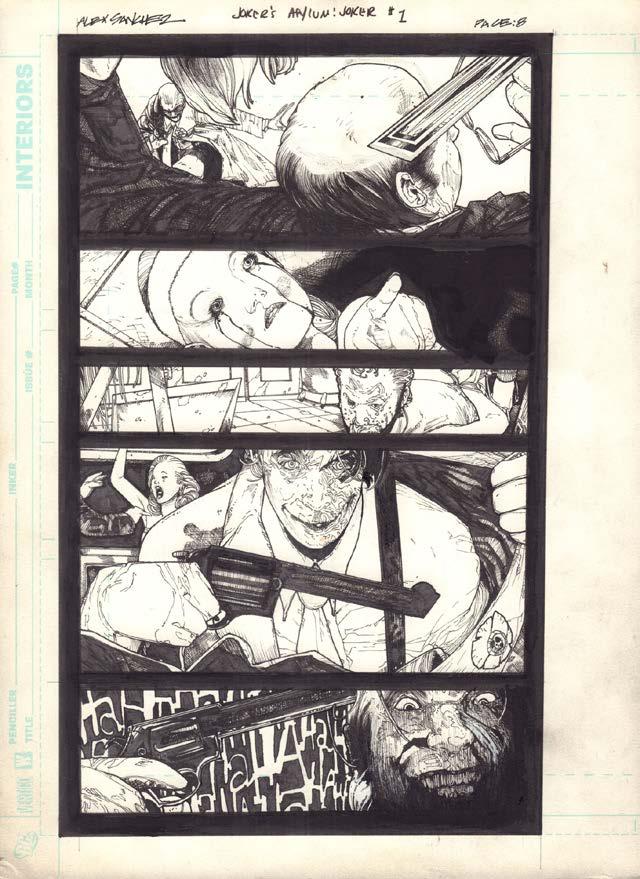68 66. Plansza do komiksu typu one-shot pt. Joker s Asylum: The Joker, podtytuł: The Joker s Mild!, s.