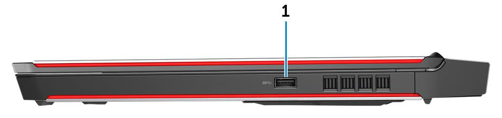 Prawa strona 1 Port USB 3.