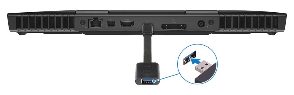 7 Podłącz kontroler konsoli XBOX do portu USB typu A przejściówki USB.