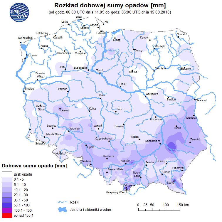 w rzekach Rozkład dobowej
