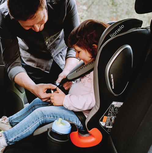Dri-Seat insert Independent crash tests (PIMOT) Eco-leather or eco-suede 6-level headrest adjustment Adjustment to the angle of the car seat Removable and washable