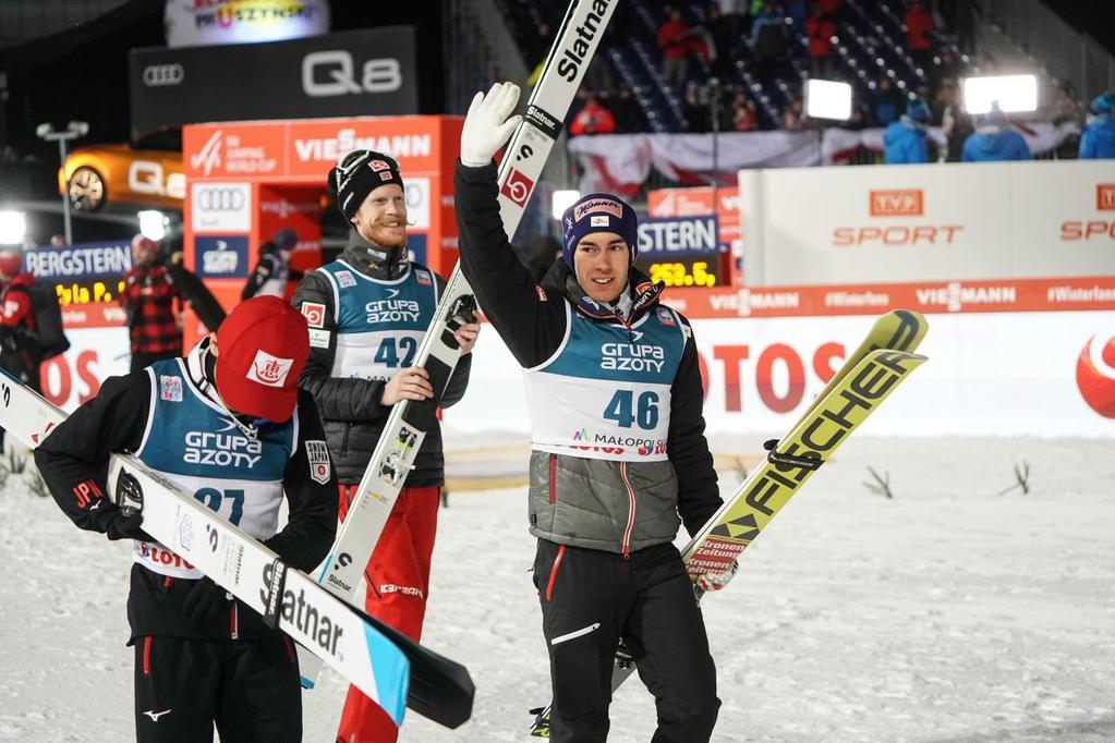 TAK BYŁO W STYCZNIU 2019 KONKURS INDYWIDUALNY KRAFT NAJLEPSZY W ZAKOPANEM Austriak Stefan Kraft zwyciężył w indywidualnym konkursie FIS Pucharu Świata w skokach narciarskich rozgrywanym na Wielkiej