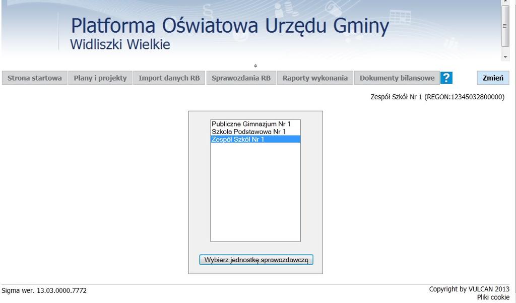 22 Materiały dla uczestnika instruktażu 3. W kolejnym oknie kliknij przycisk Moduł dla szkół. 1.