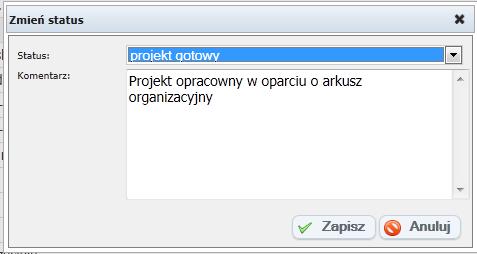 Jeśli w przygotowanym projekcie planu finansowego chcesz jeszcze edytować dane, kliknij przycisk Edytuj dane i wprowadź odpowiednie modyfikacje w formularzu edycyjnym.